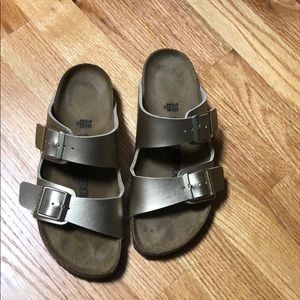 Gold Birkenstock 35